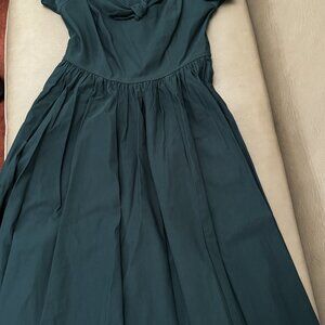 Vixen by Micheline Pitt swing dress Hunter Green